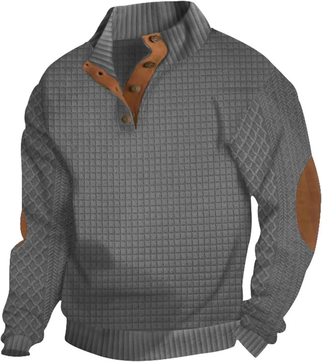 Мужской осенний свитер из вельвета Vintage Mock Neck Quarter Zip с пуговицами
Мужской осенний свитер из вельвета Vintage Mock Neck Quarter Zip с пуговицами