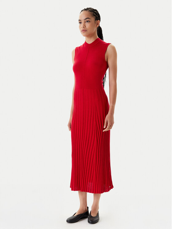 Облегающее трикотажное платье WW0WW45653 Tommy Hilfiger, красный 
Облегающее трикотажное платье WW0WW45653 Tommy Hilfiger, красный