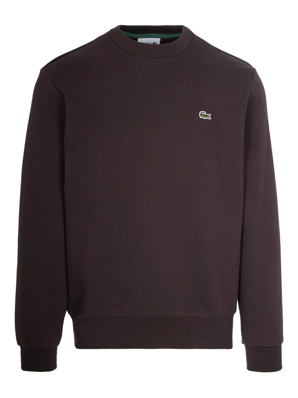 Свитер с вышитым логотипом и круглым вырезом Lacoste, коричневый
Свитер с вышитым логотипом и круглым вырезом Lacoste, коричневый