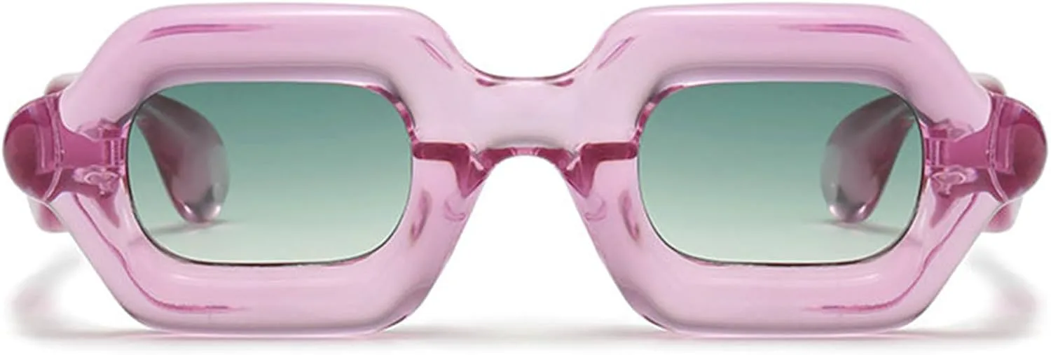 Солнцезащитные очки в стиле панк от Helena для женщин и мужчин, хип-хоп, градиентные, роскошные, с толстыми многоугольными линзами, модные очки в стиле Y2K, C5
Солнцезащитные очки в стиле панк от Helena для женщин и мужчин, хип-хоп, градиентные, роскошные, с толстыми многоугольными линзами, модные очки в стиле Y2K, C5