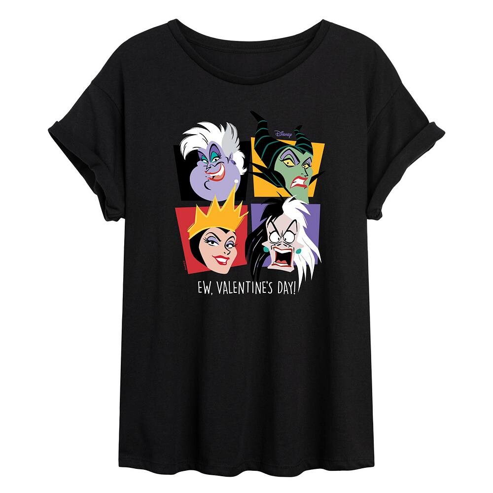 Диснеевская злодейка Урсула, Круэлла, Злая королева и Малефисента Джуниорс, огромная футболка ко Дню святого Валентина Disney, черный
Диснеевская злодейка Урсула, Круэлла, Злая королева и Малефисента Джуниорс, огромная футболка ко Дню святого Валентина Disney, черный