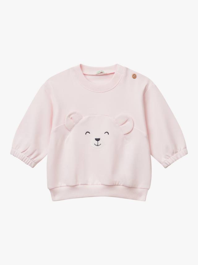 Детский хлопковый свитер с вышивкой Benetton, Pink
Детский хлопковый свитер с вышивкой Benetton, Pink