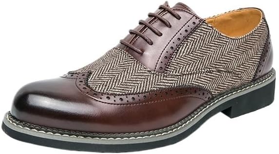 Мужские классические оксфорды, шнуровка, деловые кожаные оксфорды, для вождения, комфорт, вечеринки, свадьбы Zestrelax, коричневый
Мужские классические оксфорды, шнуровка, деловые кожаные оксфорды, для вождения, комфорт, вечеринки, свадьбы Zestrelax, коричневый