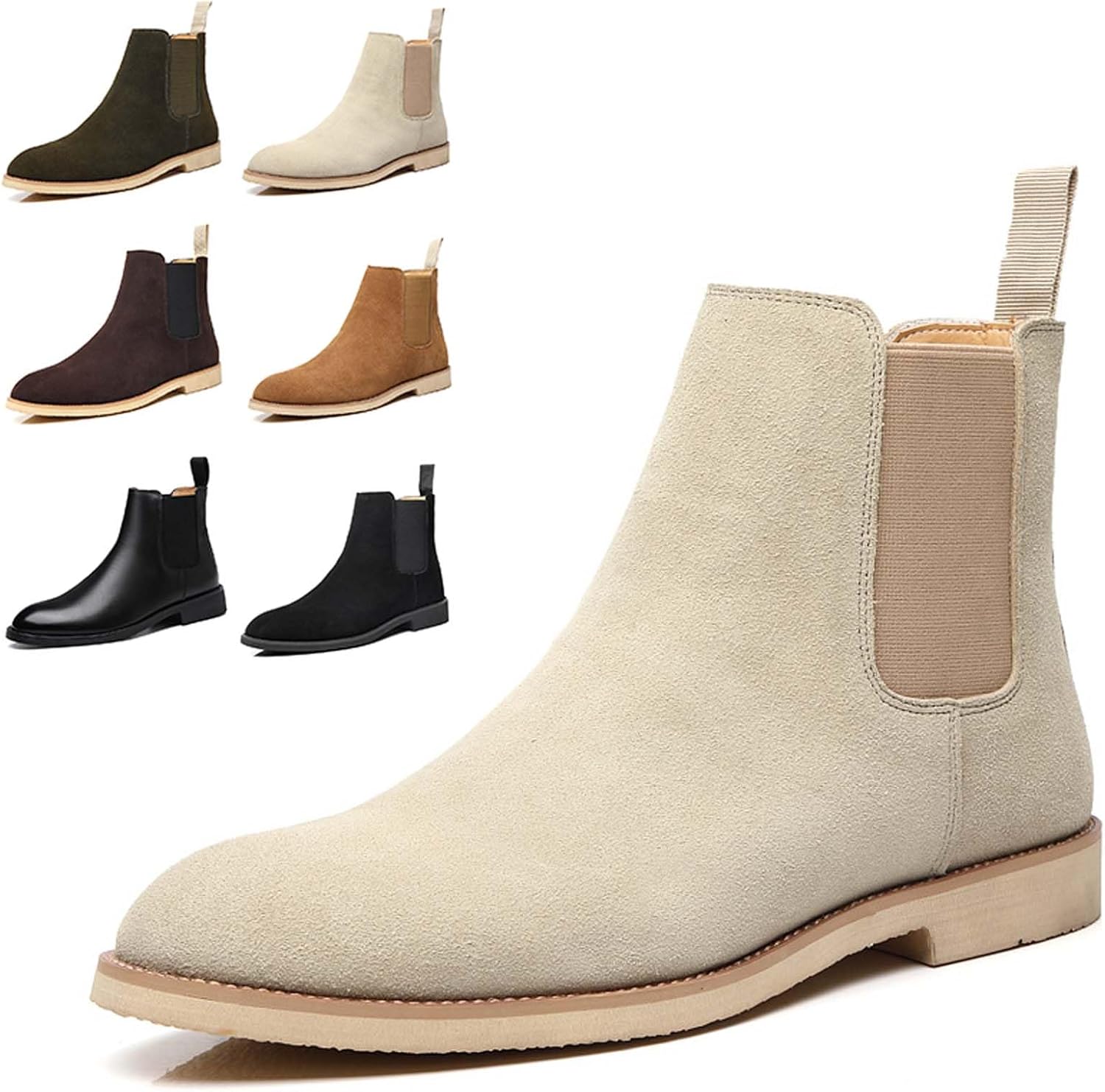 Мужские ботинки челси, деловые повседневные замшевые ботильоны, классические эластичные элегантные ботинки челси для мужчин, зима/осень Generic, бежевый
Мужские ботинки челси, деловые повседневные замшевые ботильоны, классические эластичные элегантные ботинки челси для мужчин, зима/осень Generic, бежевый