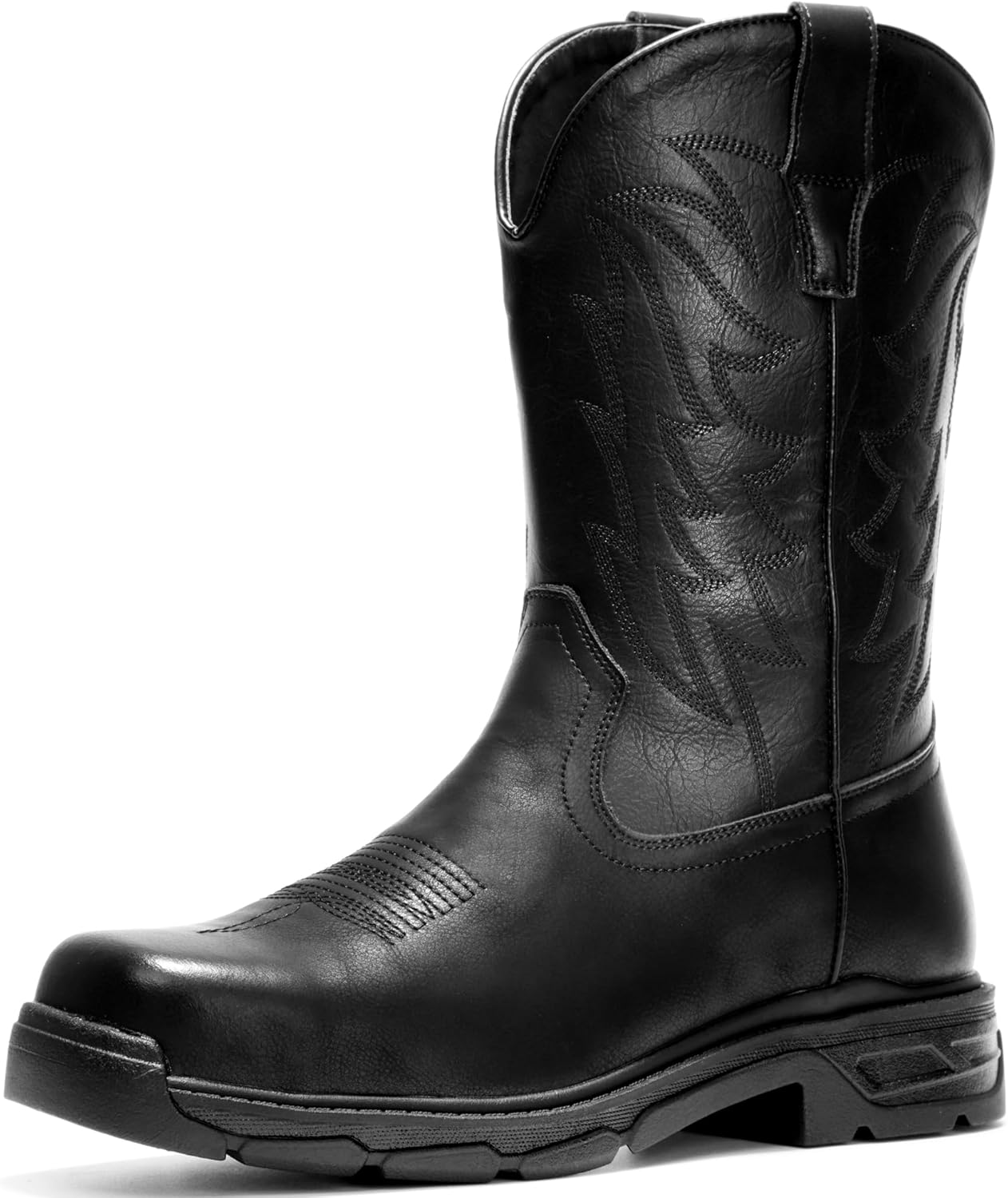 Мужские ковбойские ботинки ANGRYRAM с квадратным носком, кожаные вестерн-бутсы, противоскользящие неразрушимые ботинки с стальной носовой частью серии Work-Man Pro, черный
Мужские ковбойские ботинки ANGRYRAM с квадратным носком, кожаные вестерн-бутсы, противоскользящие неразрушимые ботинки с стальной носовой частью серии Work-Man Pro, черный