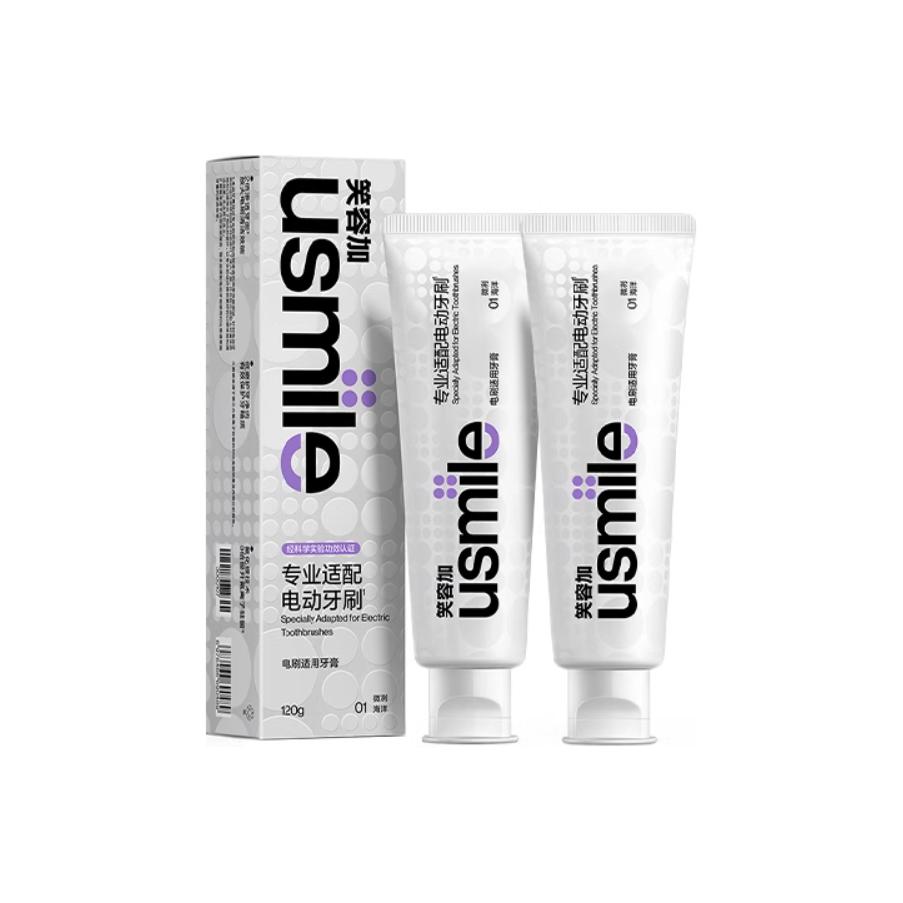 Usmile Зубная паста Sonic Companion для отбеливания зубов, очищения, свежести дыхания и ухода за деснами 170г/170г*2
Usmile Зубная паста Sonic Companion для отбеливания зубов, очищения, свежести дыхания и ухода за деснами 170г/170г*2