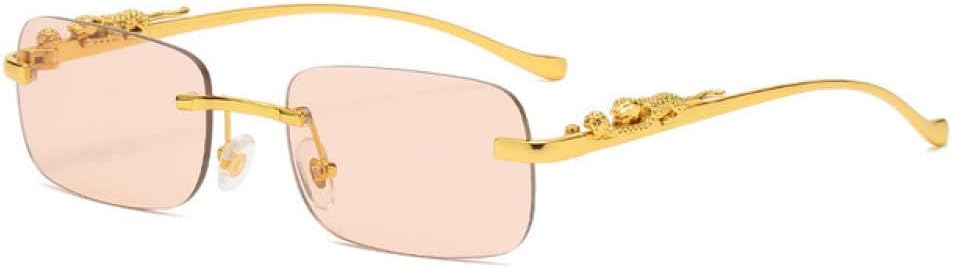 Винтажные солнцезащитные очки без оправы для женщин и мужчин, для путешествий и вождения, с металлическим рисунком головы леопарда, защита от ультрафиолета UV400 LANGSER, Gold Champagne
Винтажные солнцезащитные очки без оправы для женщин и мужчин, для путешествий и вождения, с металлическим рисунком головы леопарда, защита от ультрафиолета UV400 LANGSER, Gold Champagne