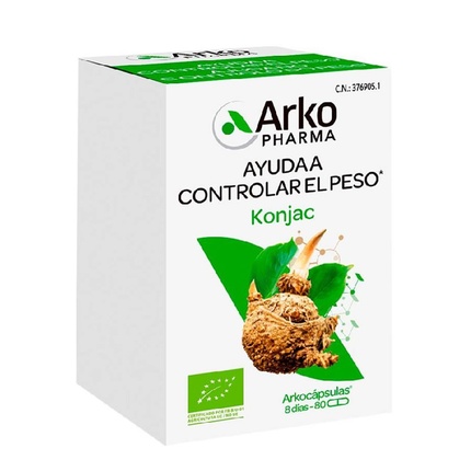 Arkocaps Glucomannan 80 капсул - диетическая добавка для контроля веса Arkopharma
Arkocaps Glucomannan 80 капсул - диетическая добавка для контроля веса Arkopharma