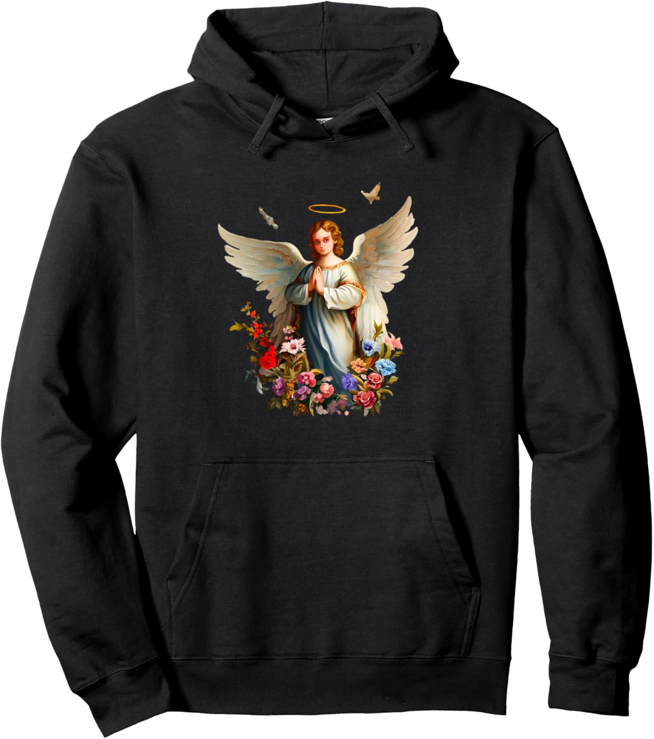 Цветы и молящийся ангел - Худи с изображением молящегося ангела Praying Angel Collection, черный
Цветы и молящийся ангел - Худи с изображением молящегося ангела Praying Angel Collection, черный