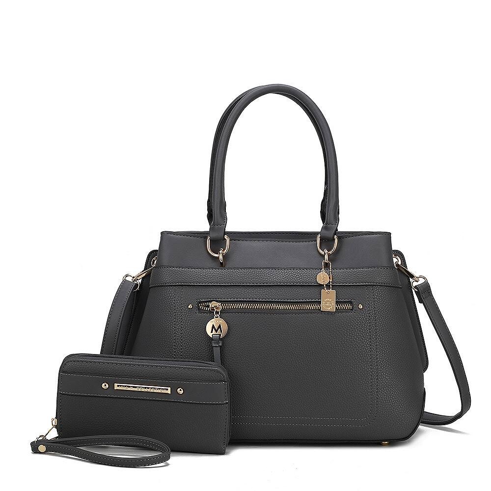 Женская большая сумка из веганской кожи Gardenia MKF Collection с кошельком, 2 предмета, от Mia K, цвет Charcoal
Женская большая сумка из веганской кожи Gardenia MKF Collection с кошельком, 2 предмета, от Mia K, цвет Charcoal