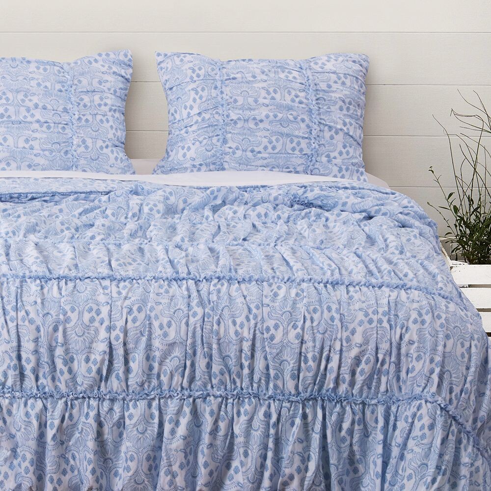 Комплект одеял Greenland Home Helena с рюшами Greenland Home Fashions, синий
Комплект одеял Greenland Home Helena с рюшами Greenland Home Fashions, синий