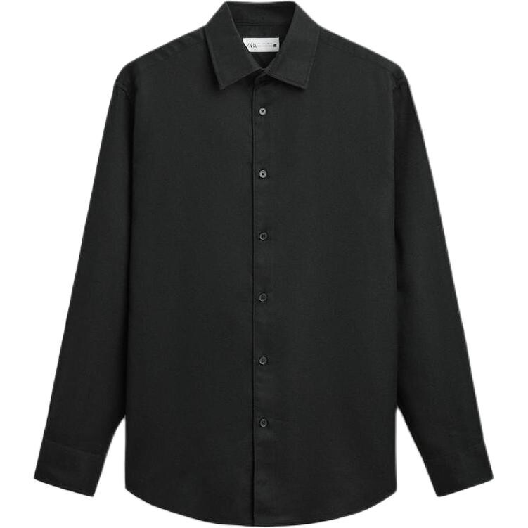 Рубашка мужская черная Zara, черный
Рубашка мужская черная Zara, черный