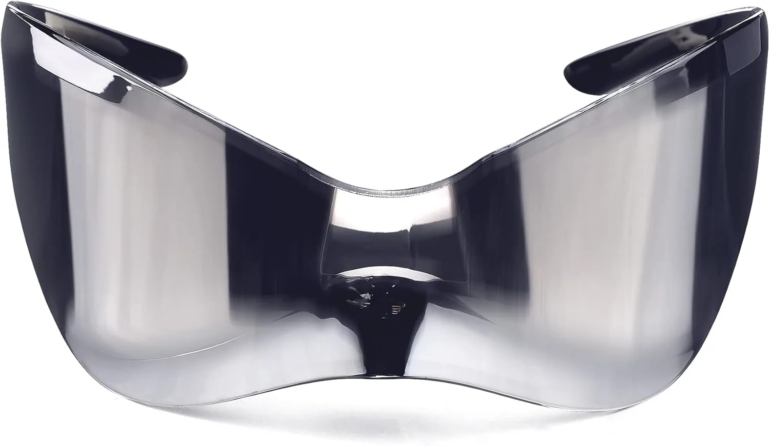 Футуристические солнцезащитные очки большого размера для мужчин и женщин, инопланетные, обтекаемые, модные, стильные, в виде маски Melpomenia, A1 Silver Mirror
Футуристические солнцезащитные очки большого размера для мужчин и женщин, инопланетные, обтекаемые, модные, стильные, в виде маски Melpomenia, A1 Silver Mirror