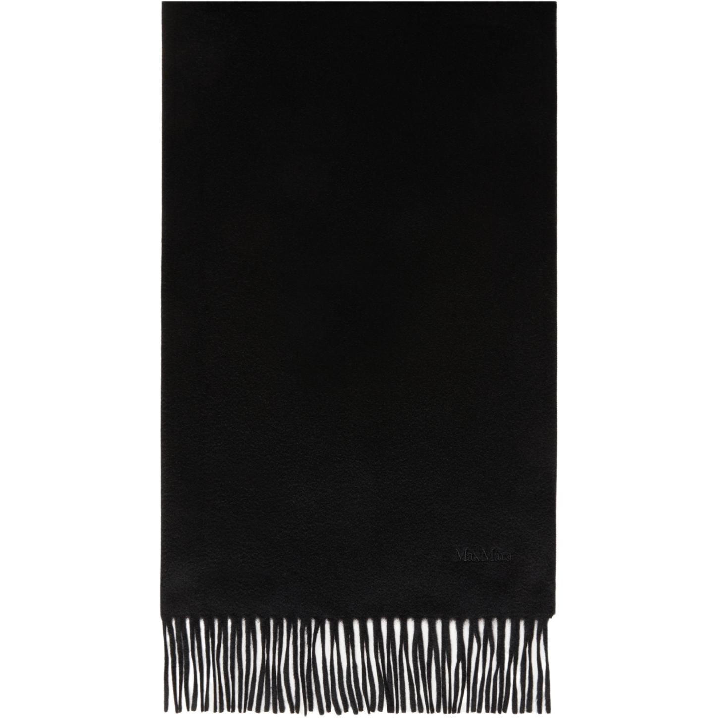 Шарф с бахромой Maxmara, черный
Шарф с бахромой Maxmara, черный