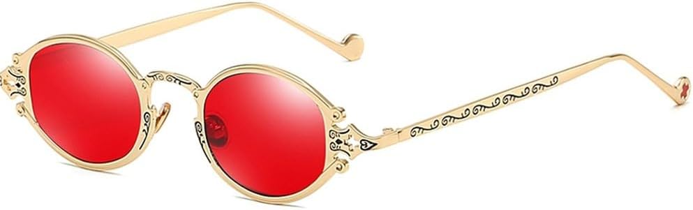 Мужские овальные солнцезащитные очки в стиле панк, красные, женские солнцезащитные очки в стиле ретро, круглые, золотистая, черная металлическая оправа, защита от ультрафиолета UV400 WNCKSQ, Gold With Red
Мужские овальные солнцезащитные очки в стиле панк, красные, женские солнцезащитные очки в стиле ретро, круглые, золотистая, черная металлическая оправа, защита от ультрафиолета UV400 WNCKSQ, Gold With Red