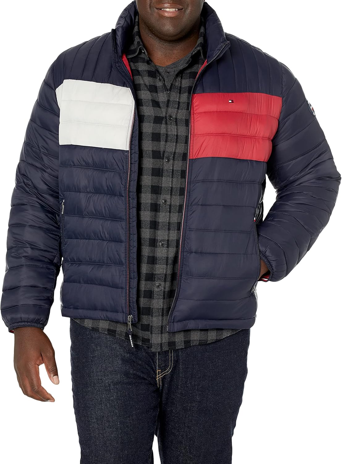 Мужская стеганая куртка Tommy Hilfiger с вышитым логотипом, Navy Flag Colorblock
Мужская стеганая куртка Tommy Hilfiger с вышитым логотипом, Navy Flag Colorblock