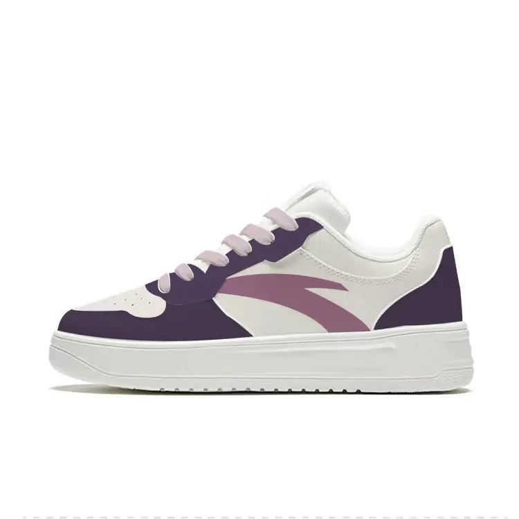 ANTA Кроссовки для скейтбординга Life Collection с противоскользящей амортизацией, низкие, мужские, белые, фиолетовые
ANTA Кроссовки для скейтбординга Life Collection с противоскользящей амортизацией, низкие, мужские, белые, фиолетовые