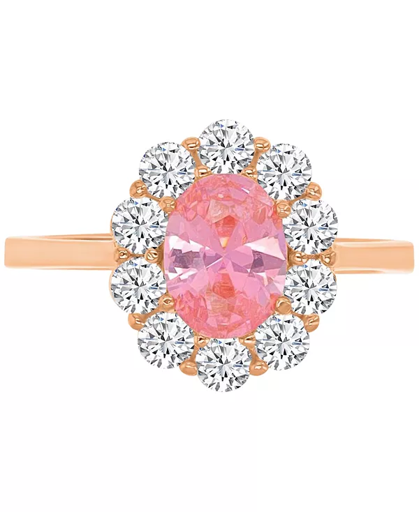 Кольцо с ореолом из искусственно выращенного морганита (2-1/20 карата) и кубического циркония из стерлингового серебра с покрытием из 14-каратного розового золота Macy'S, rose
Кольцо с ореолом из искусственно выращенного морганита (2-1/20 карата) и кубического циркония из стерлингового серебра с покрытием из 14-каратного розового золота Macy'S, rose