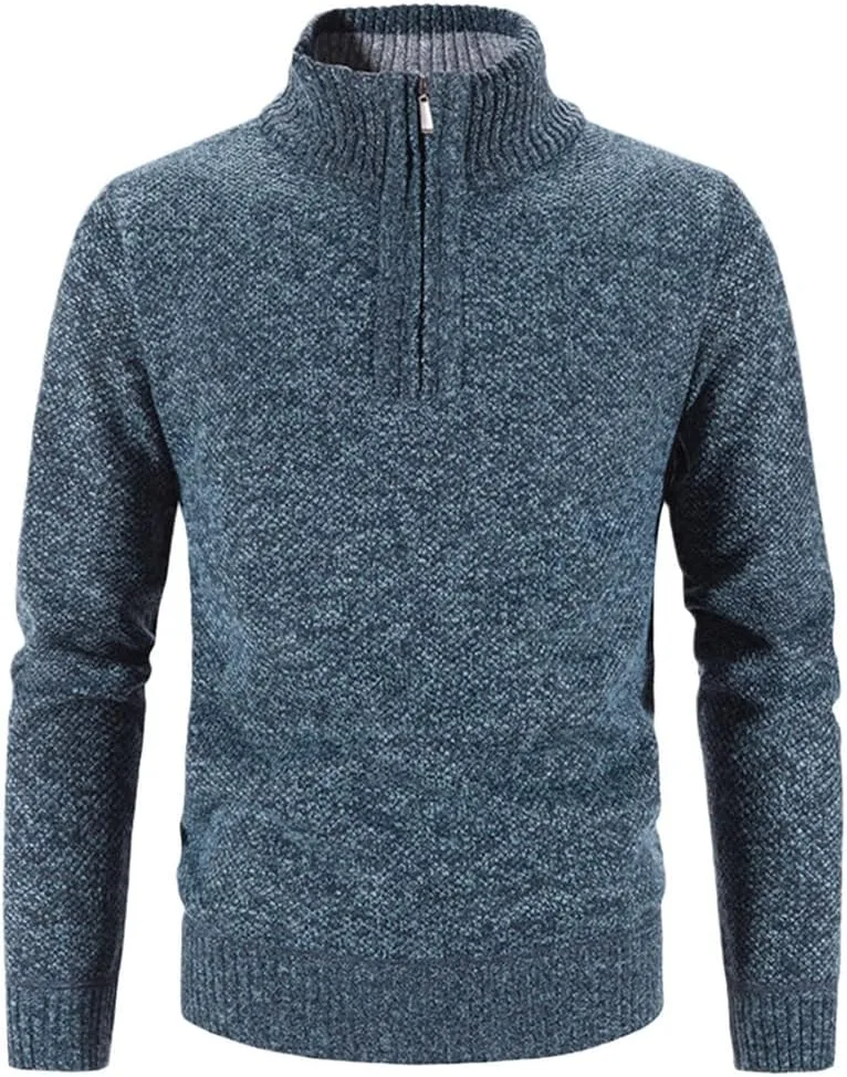 Толстый вязаный свитер мужской с молнией и воротником стойкой Haitpant
Толстый вязаный свитер мужской с молнией и воротником стойкой Haitpant