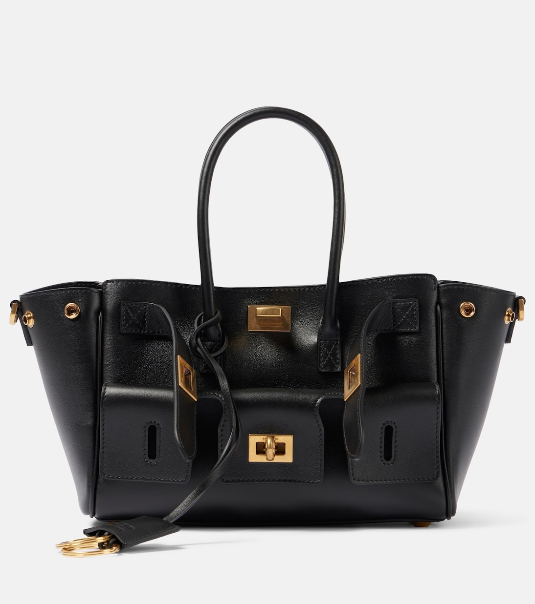 Сумка-тоут Bel Air Mini из кожи Balenciaga, черный
Сумка-тоут Bel Air Mini из кожи Balenciaga, черный