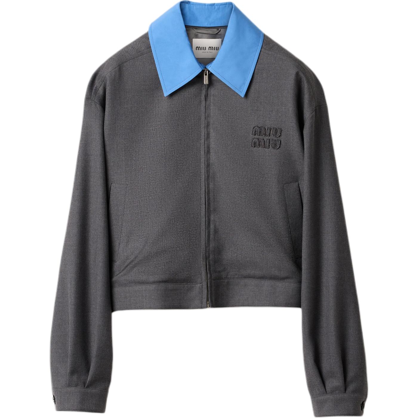 MIU MIU Куртка-бомбер из габардина, Gray
MIU MIU Куртка-бомбер из габардина, Gray