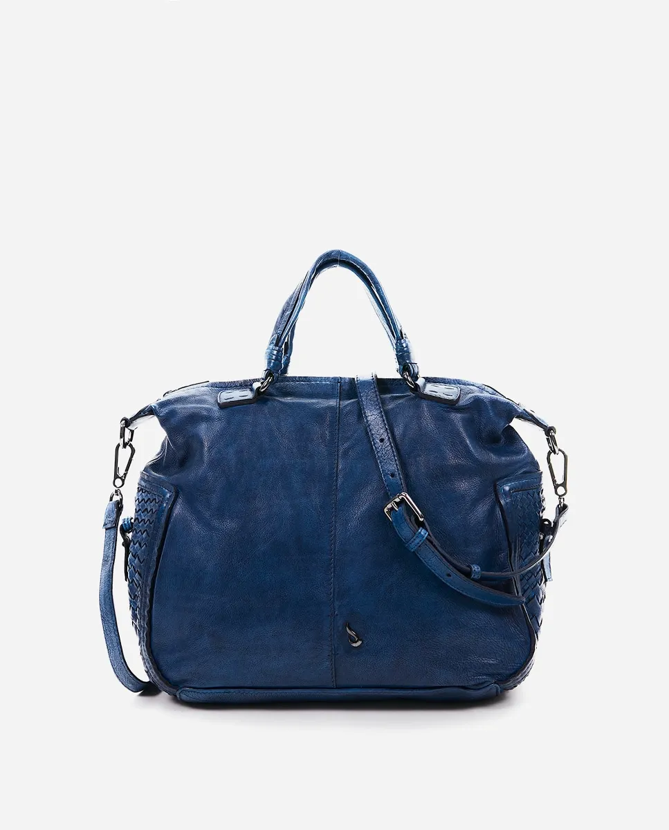 Многофункциональная сумка Euphoria из комбинированной кожи синего цвета Abbacino, синий 
Многофункциональная сумка Euphoria из комбинированной кожи синего цвета Abbacino, синий