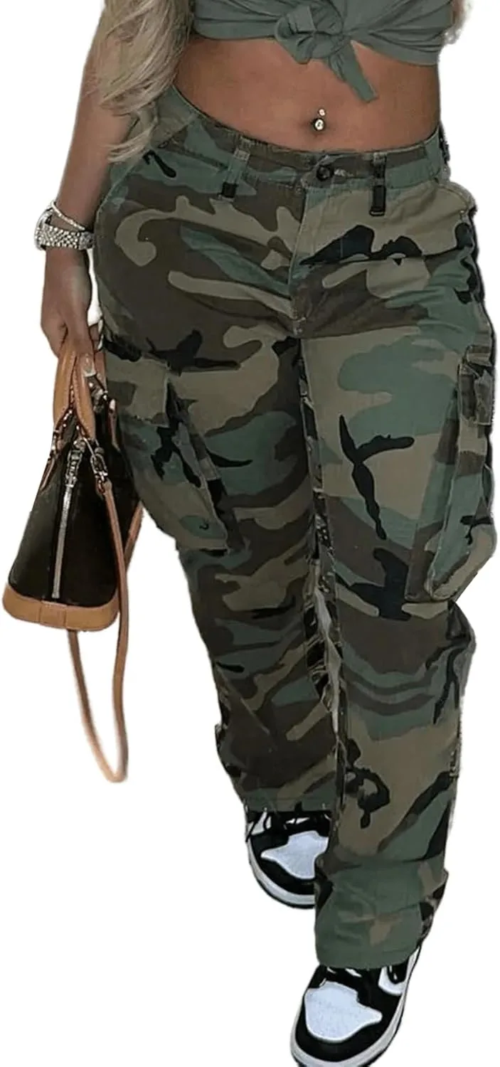 Женские камуфляжные карго-штаны high waist baggy wide leg
Женские камуфляжные карго-штаны high waist baggy wide leg
