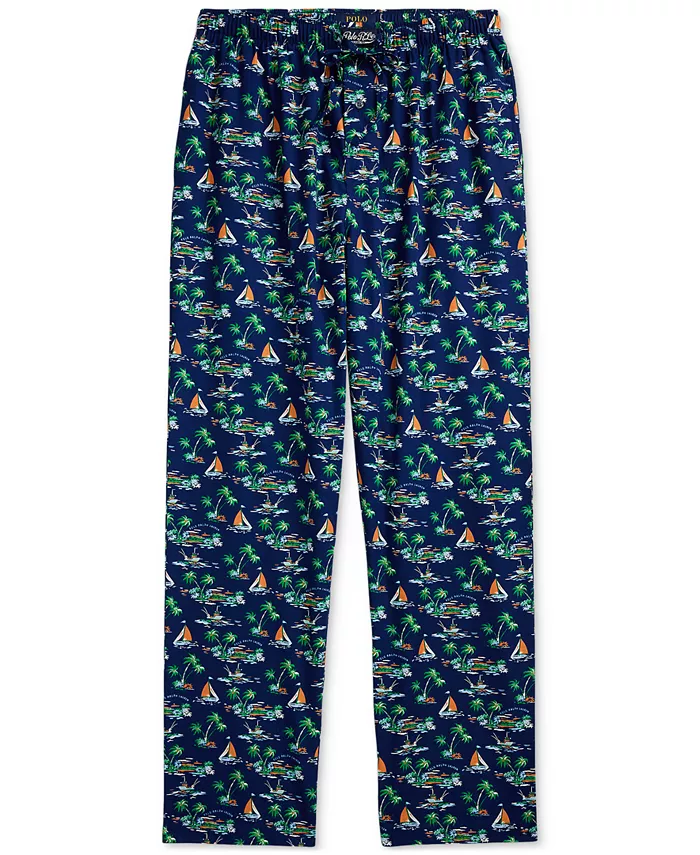 Мужские пижамные брюки с принтом Polo Ralph Lauren, синий
Мужские пижамные брюки с принтом Polo Ralph Lauren, синий