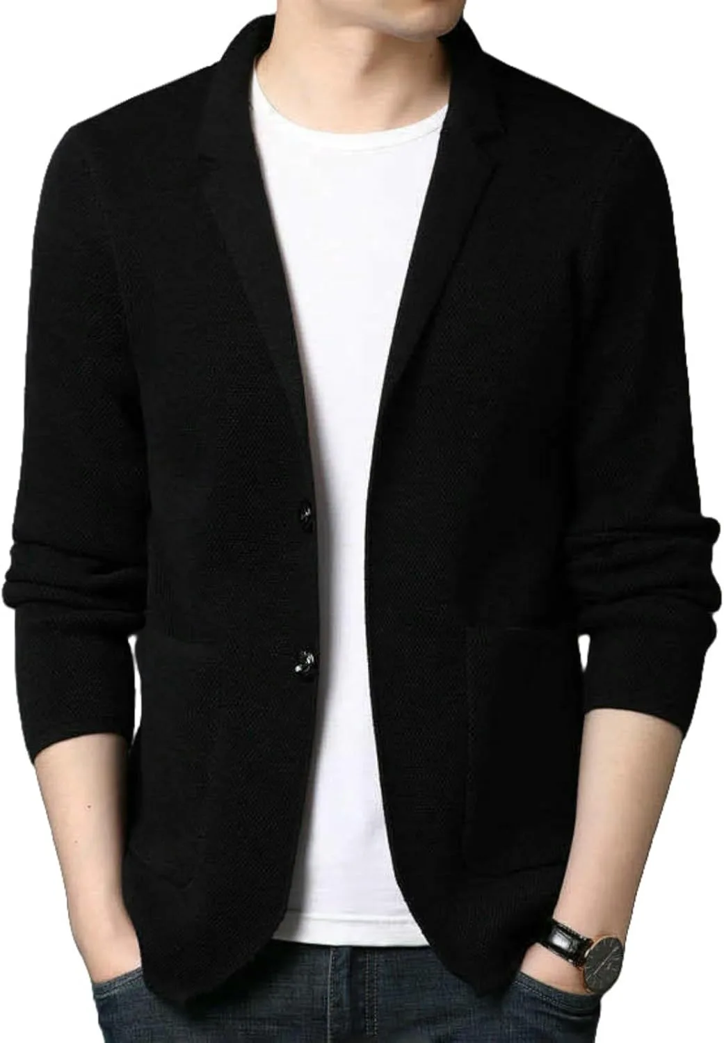 Мужской осенний кардиган-свитер slim fit MUFURONG
Мужской осенний кардиган-свитер slim fit MUFURONG