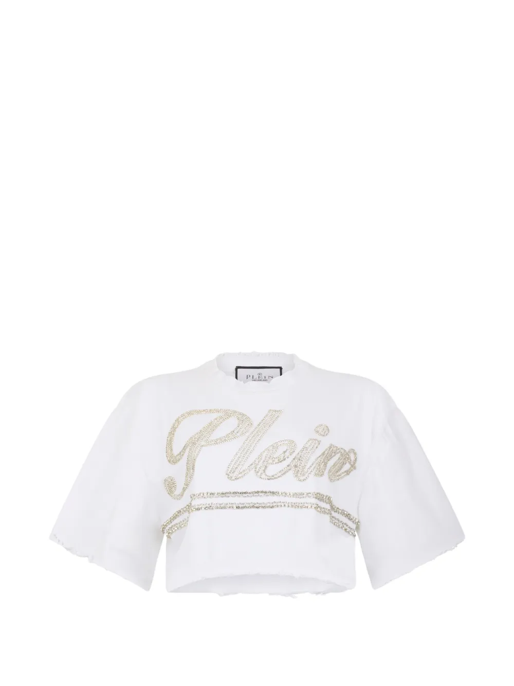 Укороченная футболка Signature со стразами Philipp Plein, белый
Укороченная футболка Signature со стразами Philipp Plein, белый