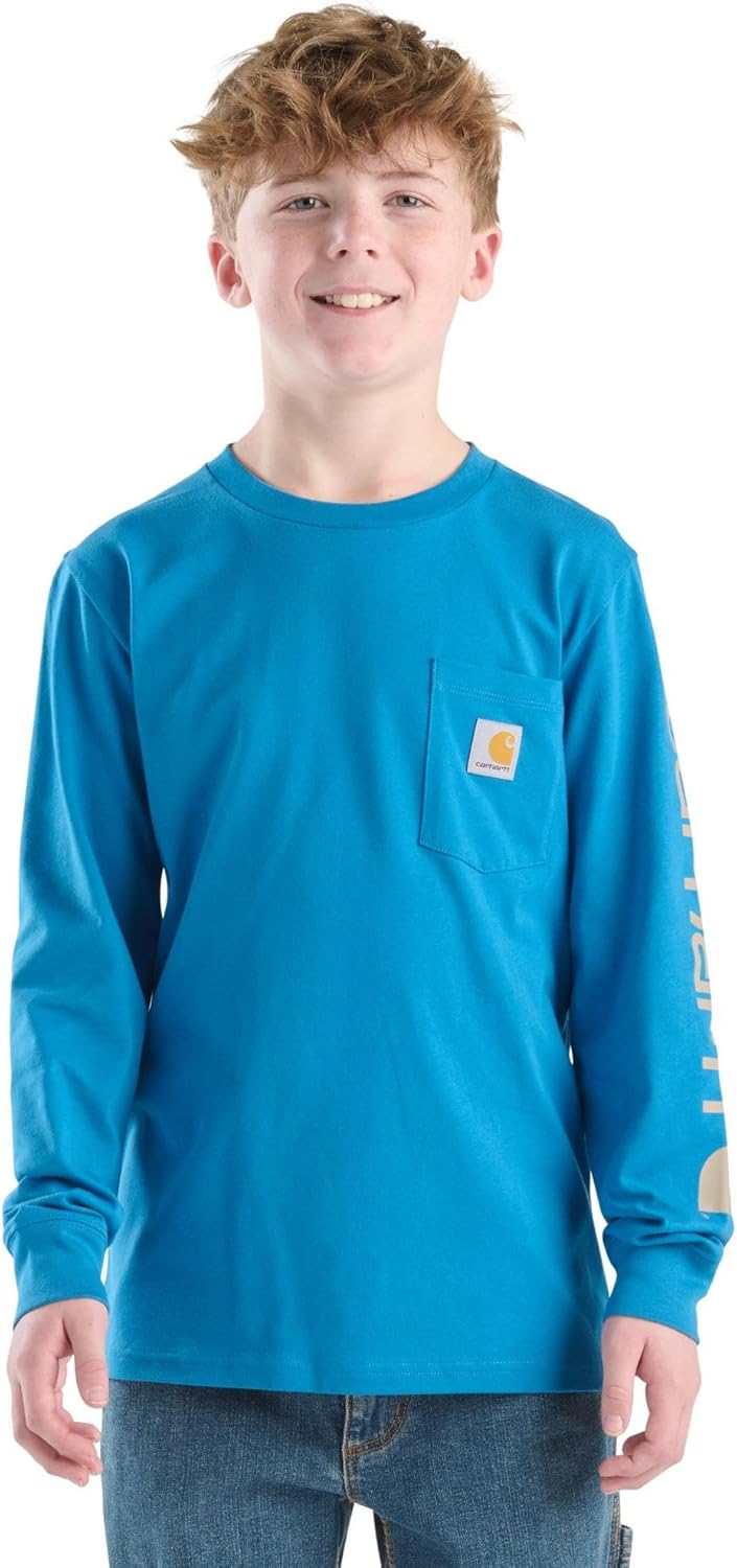 Carhartt мальчиковая футболка с длинным рукавом, логотипом на рукаве и карманом, Deep Water, Синий, Carhartt мальчиковая футболка с длинным рукавом, логотипом на рукаве и карманом, Deep Water
Carhartt мальчиковая футболка с длинным рукавом, логотипом на рукаве и карманом, Deep Water, Синий, Carhartt мальчиковая футболка с длинным рукавом, логотипом на рукаве и карманом, Deep Water