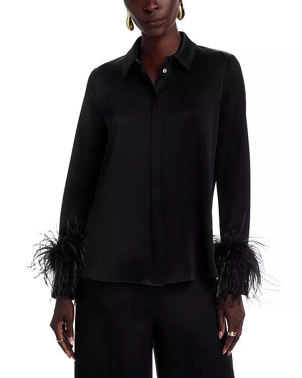 Блузка Luna из атласного крепа с открытой спиной Ungaro, черный
Блузка Luna из атласного крепа с открытой спиной Ungaro, черный