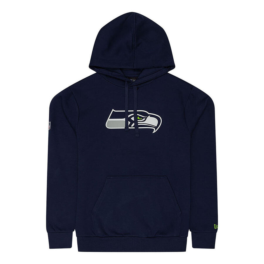 Мужская толстовка с капюшоном New Era с логотипом NFL Seattle Seahawks, тёмно-синяя
Мужская толстовка с капюшоном New Era с логотипом NFL Seattle Seahawks, тёмно-синяя
