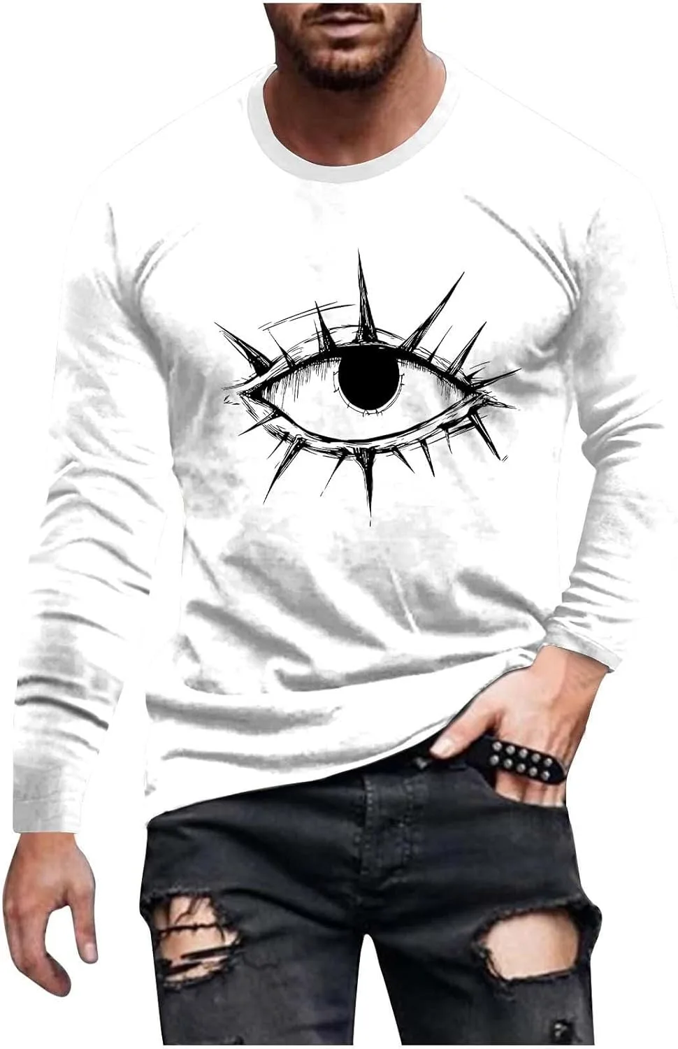 Мужская футболка с принтом скелета Halloween, Long Sleeve
Мужская футболка с принтом скелета Halloween, Long Sleeve