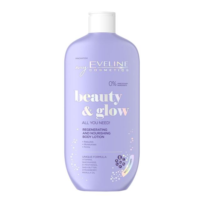 Красота и сияние восстанавливающий и питательный лосьон для тела Eveline, 350 мл
Красота и сияние восстанавливающий и питательный лосьон для тела Eveline, 350 мл