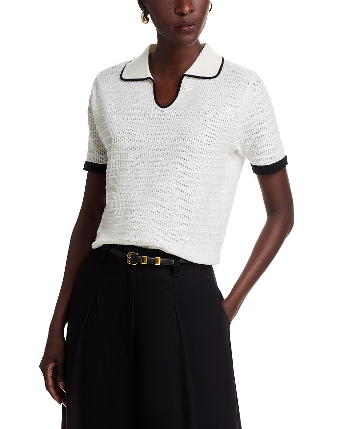 Поло-свитер с рубчиковой отделкой Sioni, слоновая кость/кремовый
Поло-свитер с рубчиковой отделкой Sioni, слоновая кость/кремовый