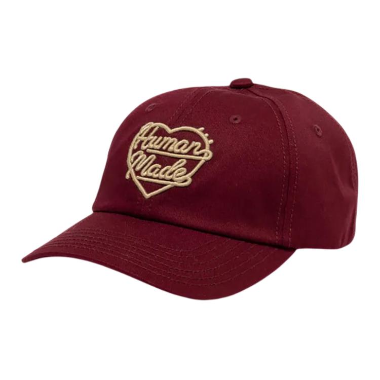 HUMAN MADE Бейсболка унисекс черная морская синяя коричневая красная, Red 
HUMAN MADE Бейсболка унисекс черная морская синяя коричневая красная, Red