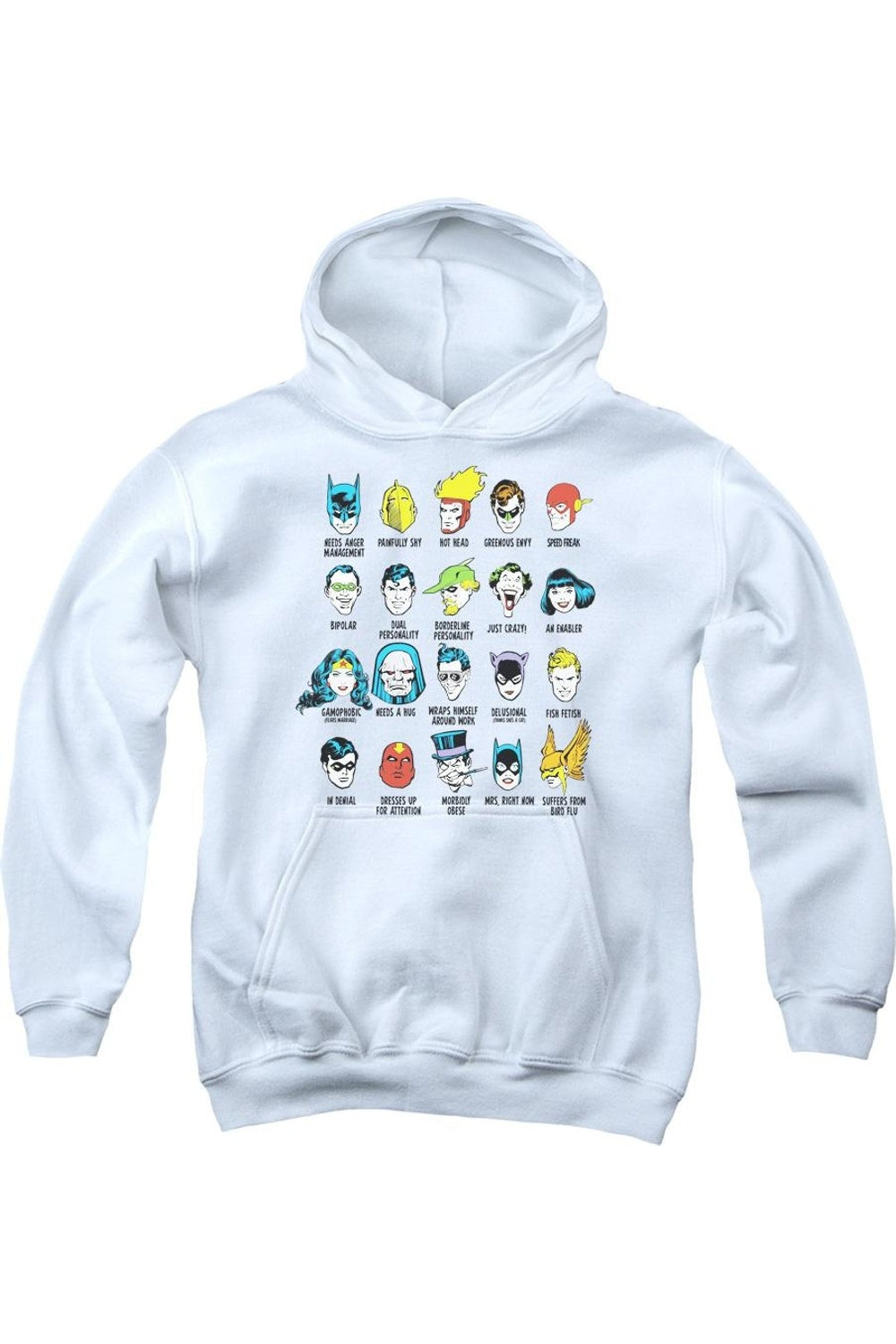 Толстовка с капюшоном DC Comics по мотивам комиксов о супергероях Gildan, белый
Толстовка с капюшоном DC Comics по мотивам комиксов о супергероях Gildan, белый