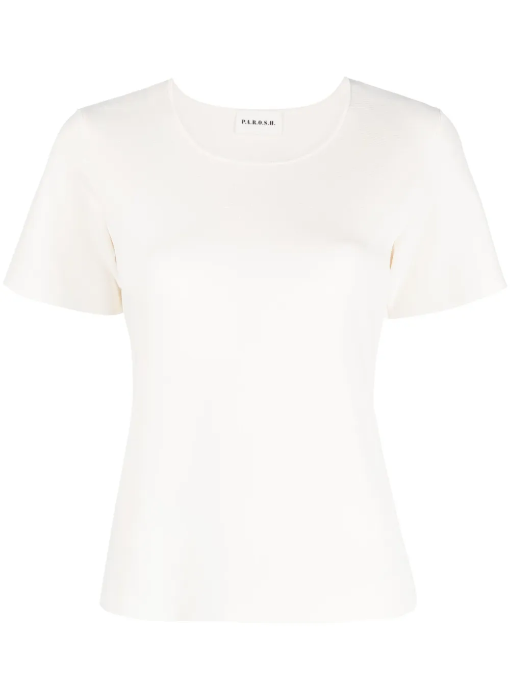 Трикотажный топ с круглым вырезом P.A.R.O.S.H., белый
Трикотажный топ с круглым вырезом P.A.R.O.S.H., белый
