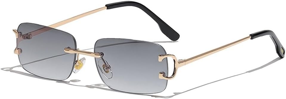 Прямоугольные солнцезащитные очки для мужчин, без оправы, белые с медными линзами, небольшие квадратные солнцезащитные очки для женщин, очки с градиентными линзами для активного отдыха GHVWYX, C02 Gray
Прямоугольные солнцезащитные очки для мужчин, без оправы, белые с медными линзами, небольшие квадратные солнцезащитные очки для женщин, очки с градиентными линзами для активного отдыха GHVWYX, C02 Gray