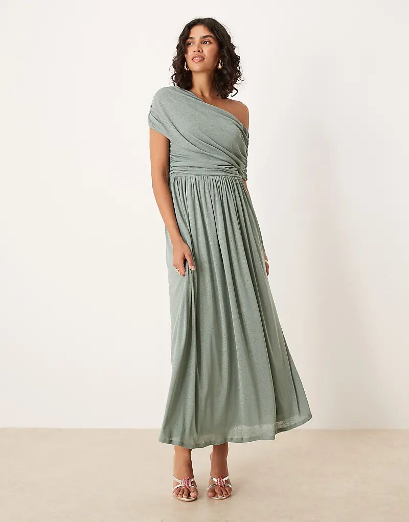 Платье макси ASOS DESIGN со спущенными плечами и сборками цвета утиного яйца
Платье макси ASOS DESIGN со спущенными плечами и сборками цвета утиного яйца