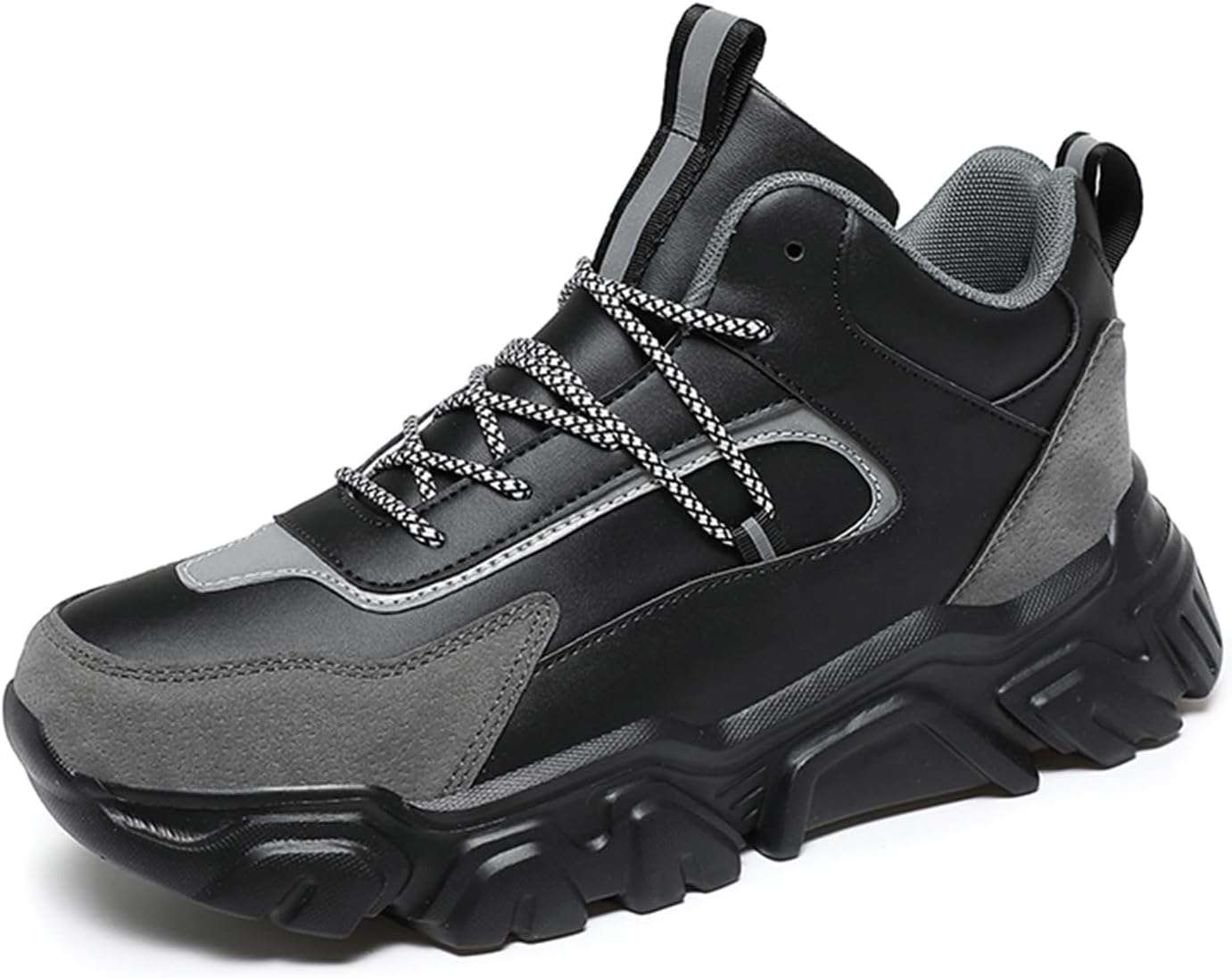 Мужские повседневные спортивные туфли с массивной подошвой, высокие модные кроссовки для тенниса, бега и ходьбы Spwagym, черный
Мужские повседневные спортивные туфли с массивной подошвой, высокие модные кроссовки для тенниса, бега и ходьбы Spwagym, черный