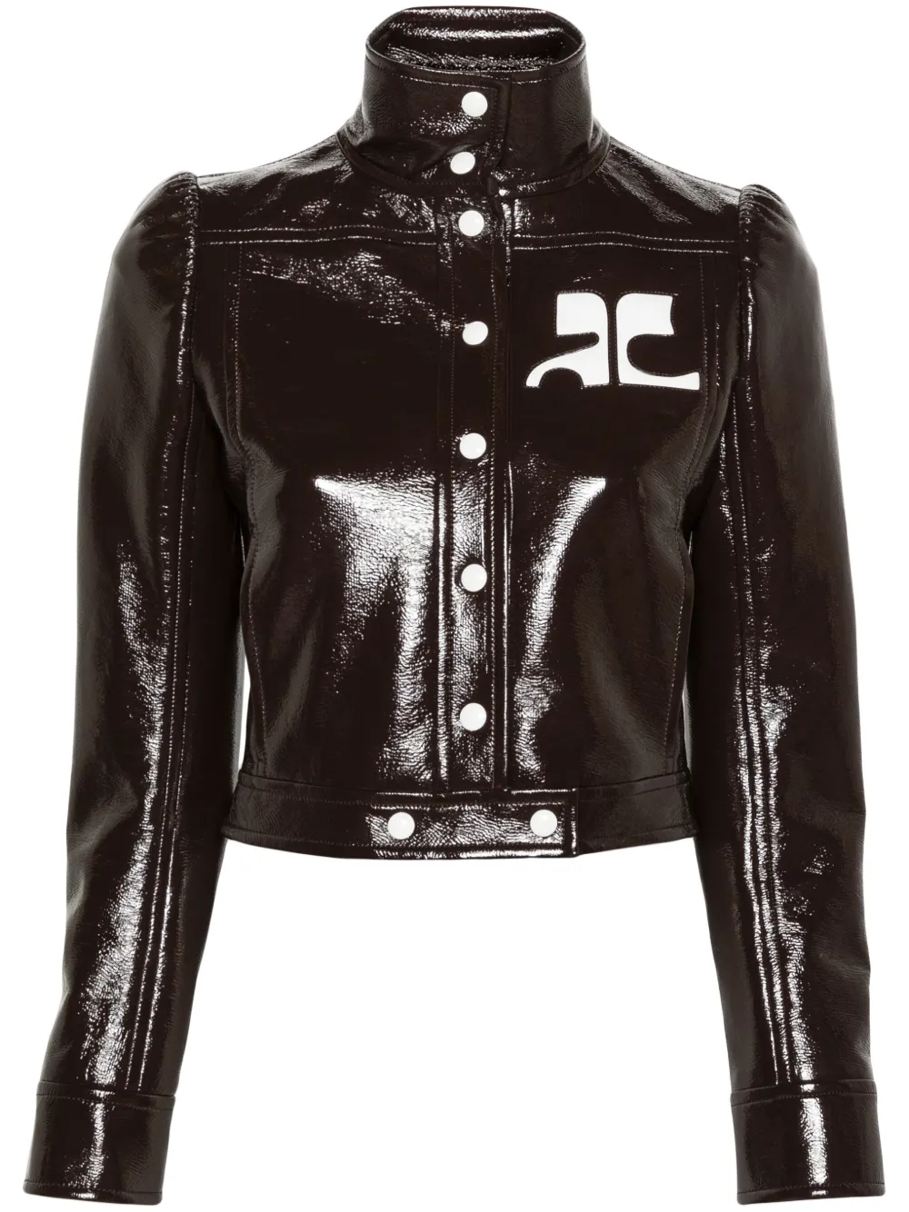 Байкерская куртка с нашивкой-логотипом Courrèges, коричневый
Байкерская куртка с нашивкой-логотипом Courrèges, коричневый