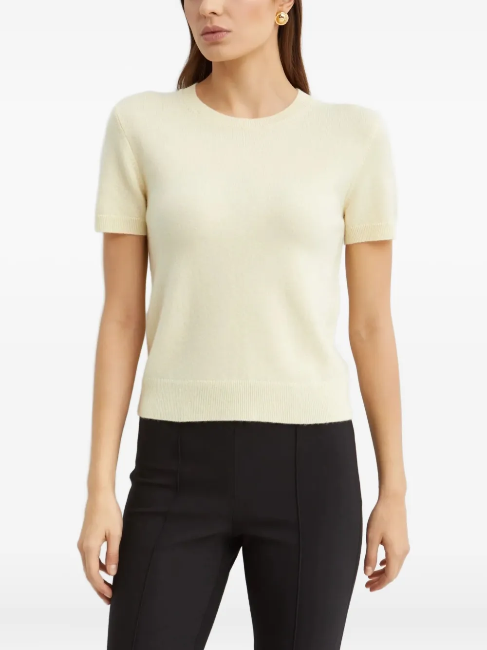 Трикотажная футболка с короткими рукавами и рубчатой вязкой Vince, нейтральный
Трикотажная футболка с короткими рукавами и рубчатой вязкой Vince, нейтральный