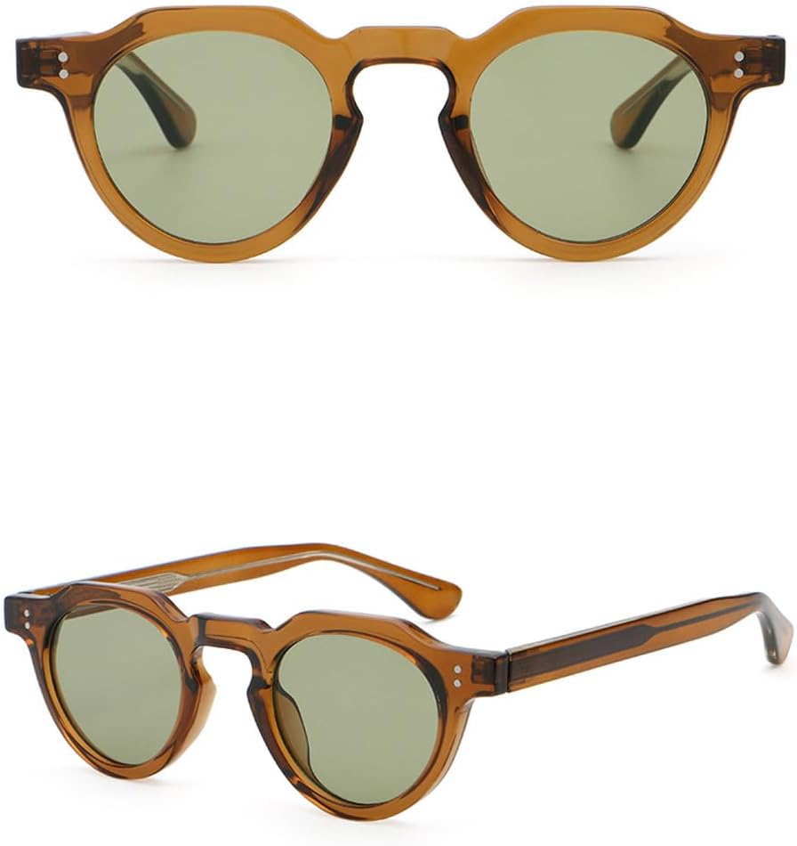 Солнцезащитные очки в стиле ретро 2027 года, защита от УФ-излучения UV400, мужские, унисекс, круглые, для женщин, аксессуары, мужские, из ацетата MTZJH, Brown With Green
Солнцезащитные очки в стиле ретро 2027 года, защита от УФ-излучения UV400, мужские, унисекс, круглые, для женщин, аксессуары, мужские, из ацетата MTZJH, Brown With Green