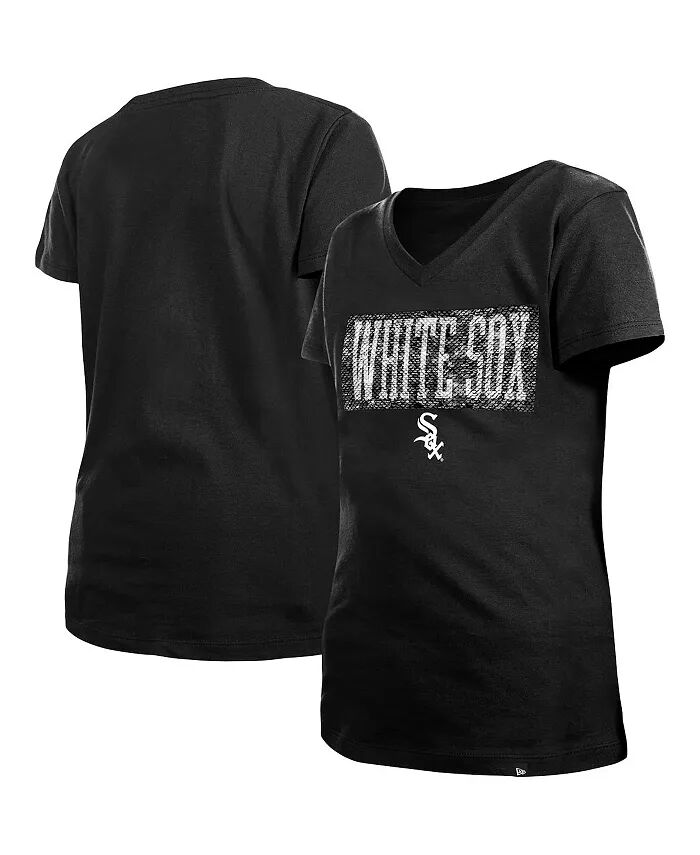 Футболка Big Girls Black Chicago White Sox Flip Sequin Team с V-образным вырезом New Era
Футболка Big Girls Black Chicago White Sox Flip Sequin Team с V-образным вырезом New Era