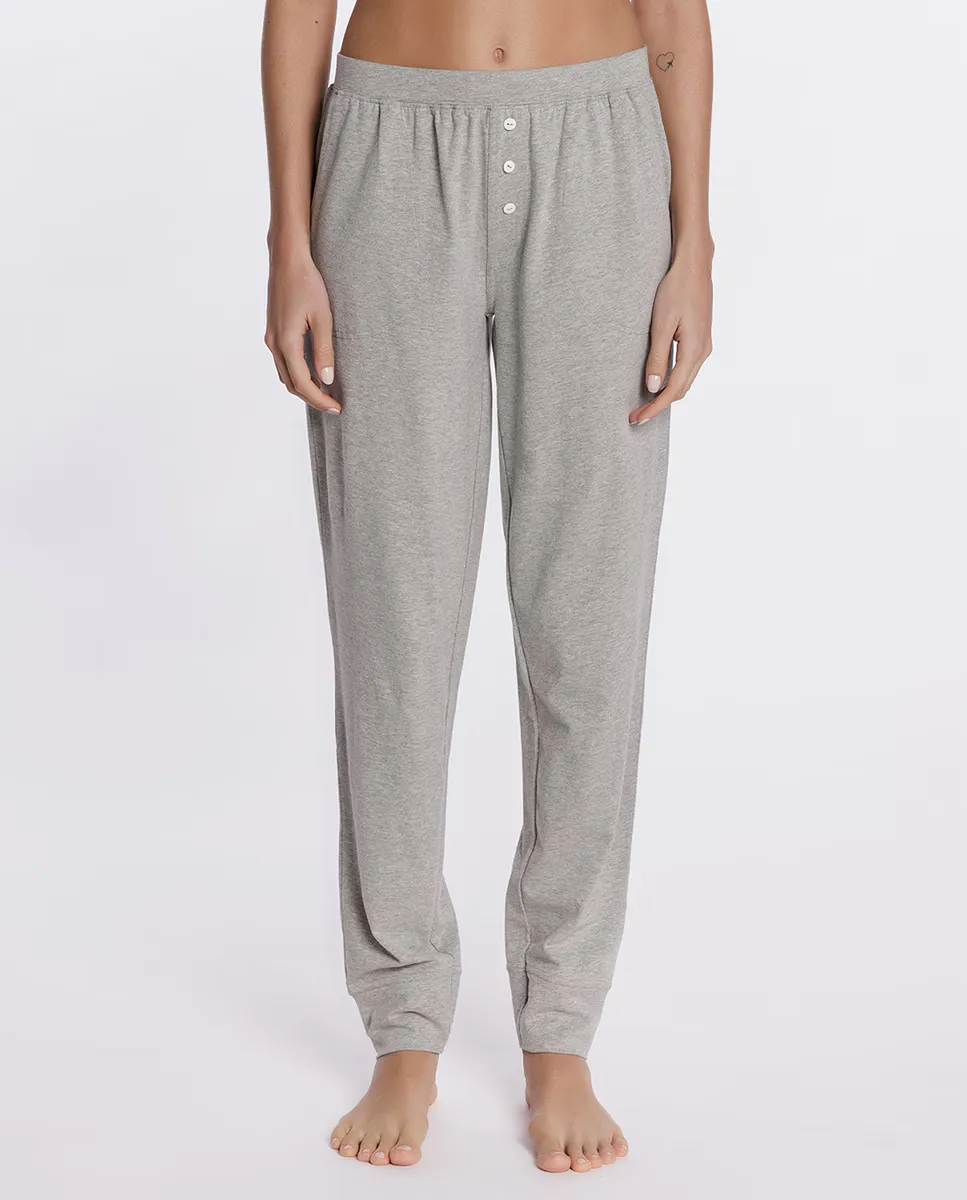 Женские длинные брюки для дома из стрейч-хлопка Punto Blanco, серый
Женские длинные брюки для дома из стрейч-хлопка Punto Blanco, серый