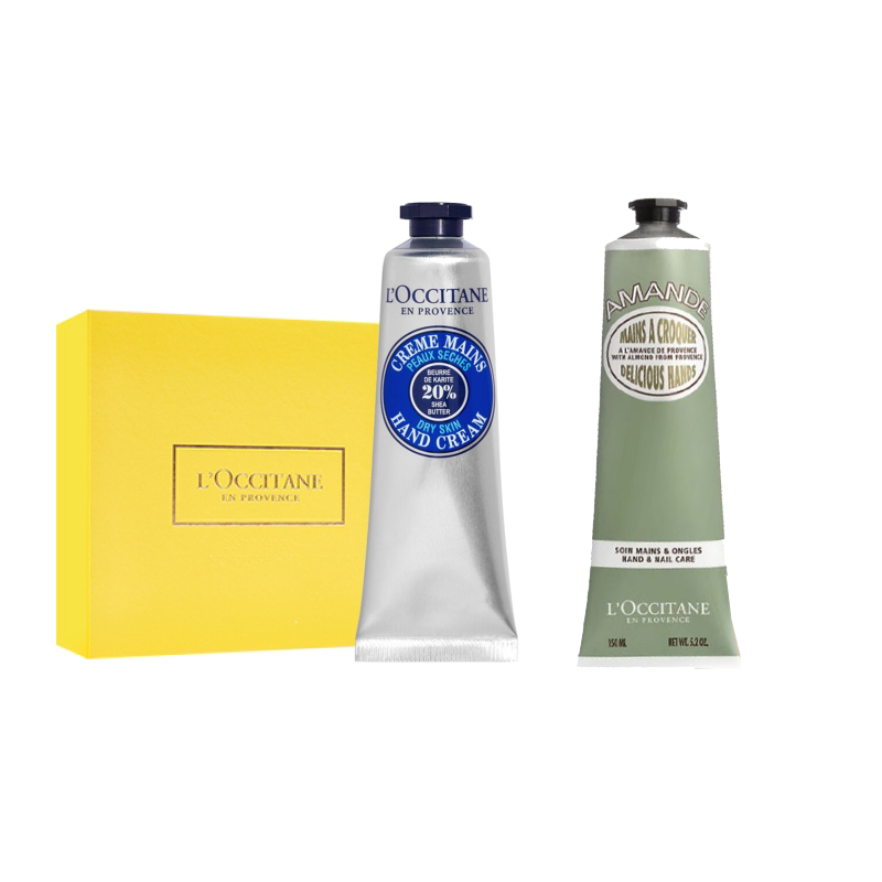 Увлажняющий подарочный набор крем для рук ароматический попурри 30мл+30мл+30мл+30мл LOCCITANE, Two-Piece Set: Shea Hand Cream 150ml+Sweet Almond Hand Cream 150ml
Увлажняющий подарочный набор крем для рук ароматический попурри 30мл+30мл+30мл+30мл LOCCITANE, Two-Piece Set: Shea Hand Cream 150ml+Sweet Almond Hand Cream 150ml