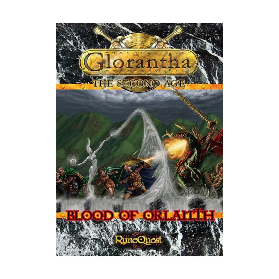 Blood of Orlanth, RuneQuest (Mongoose Publishing), мягкая обложка 
Blood of Orlanth, RuneQuest (Mongoose Publishing), мягкая обложка
