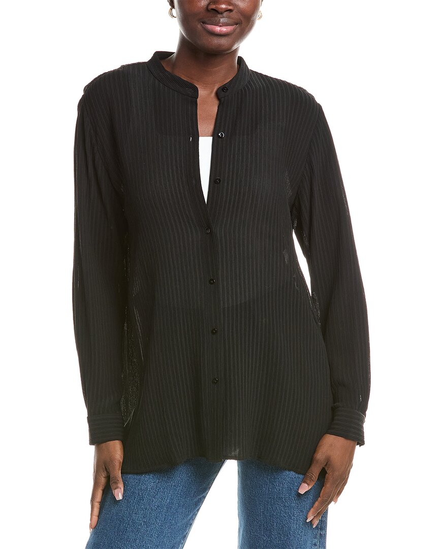 Шелковая рубашка с воротником-стойкой Эйлин Фишер Eileen Fisher, черный
Шелковая рубашка с воротником-стойкой Эйлин Фишер Eileen Fisher, черный